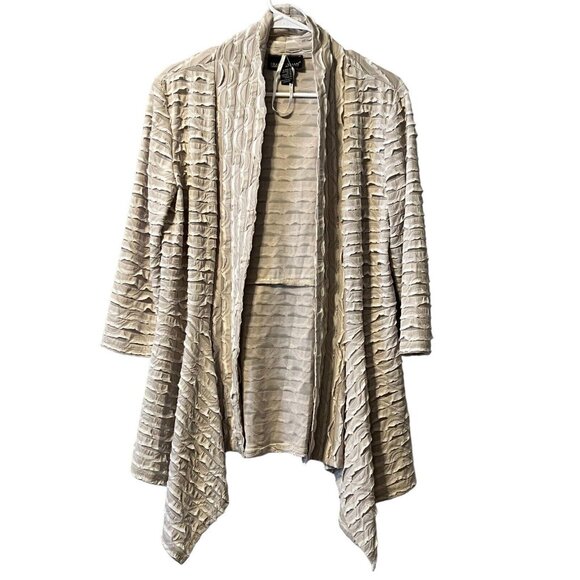 Frank Lyman Cardigan Size 12 Textured‎ Classic City Designer Modern Professional - Picture 1 of 9